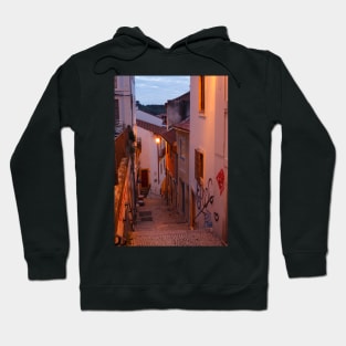 Alley, stairs, old town, Coimbra, Beira Litoral, Regio Centro, Portugal Hoodie